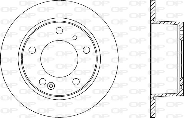 OPEN PARTS Тормозной диск BDA1110.10